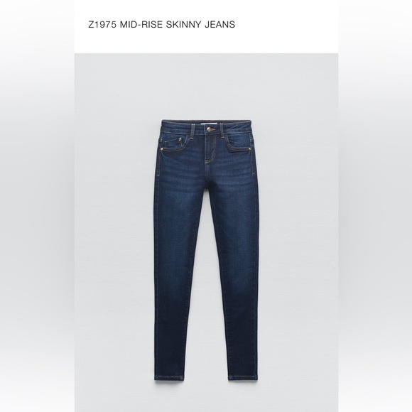Zara Dark Wash Skinny Jeans - Picture 1 of 4